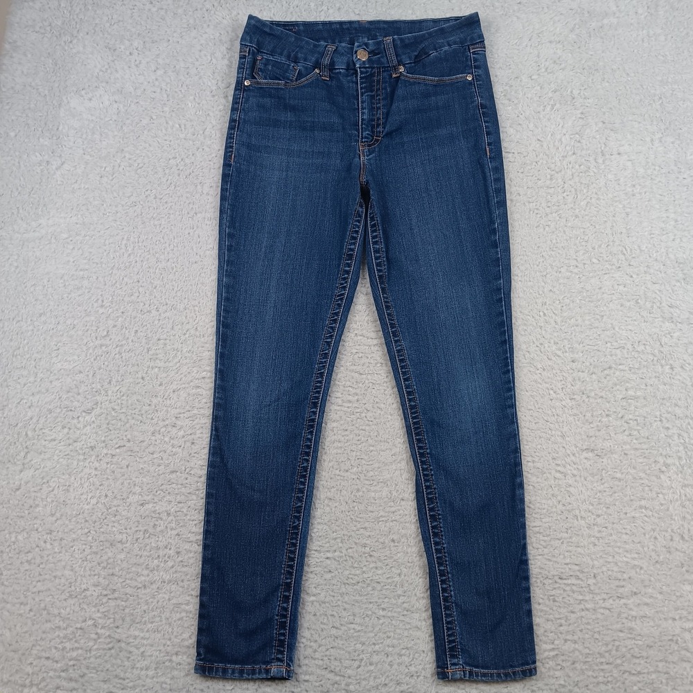 Seven7 Skinny Jean Woman 10 Montreal Blue Dark Wash Stretch MY1975DE